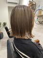 モイヘアー(moi hair)&nbsp;切りっぱなし外ハネボブ
