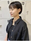 ミニボブ+黒髪