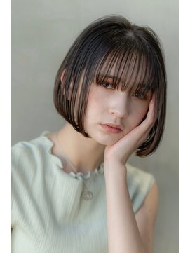 エースハバナ 渋谷(1 HAVANA) ヌーディカラー/小顔ヘア/大人ボブ/丸みショート/渋谷