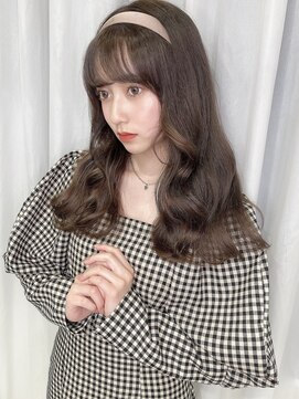 ランテルディ 渋谷(LANTERDIT) 【LANTRDIT】フレンチガーリーショコラベージュ小顔前髪/Risa