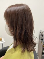 ナッツ(Nut's)&nbsp;外ハネミディアム×オレンジブラウン