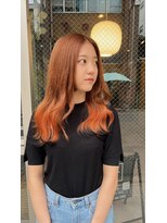 ルフレ 新宿本店1st(Reflet)&nbsp;キツネカラー/ダブル裾カラー/オレンジ/ブラック