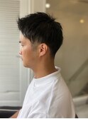 【soy-kufu】MEN'S HAIRアッシュブラック束感ショート