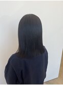 【切りっぱなし/髪質改善トリートメント/艶髪/ミディアム】