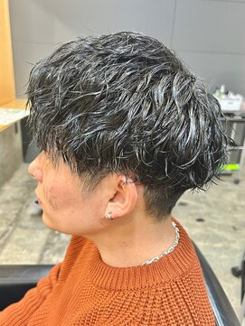 ニアウ 伊勢崎連取店(Niau) ツイストスパイラルパーマメンズヘアメンズパーマツイストパーマ