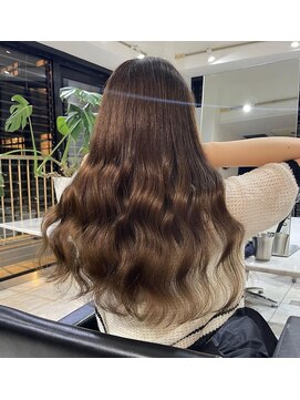 ブレンド 渋谷(BLend) ハイライトカラーマチルダボブインナーグレージュ前髪