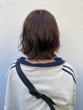 フェンヘアーアイス 中目黒(Fen.hair ici) デジタルパーマ外ハネボブ前髪ヘルシースタイル大人美人