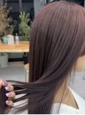 ◎美髪カールシアーカラーラベンダーピンクロングセミディ