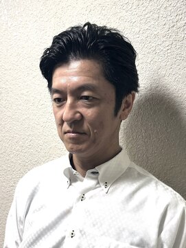 ランディ(RANDY) メンズ ビジネススタイル 七三オールバック 白髪染め