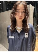 ミディアムウルフパーマ