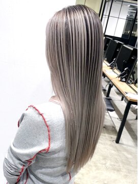 シオン(shion) フェミニンロング似合わせカットマロンベージュ_ba465871