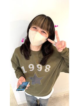 デバイス バイ フレイムス 越谷(DEVICE by Frames) 前髪インナー×ベージュ