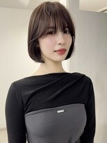 ナービス(NARVIS) 韓国風顔まわりレイヤー/透明感ブラウンお姉さんボブ