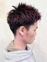 フロール(Flor)&nbsp;【Flor_戸塚】*メンズショート＋赤メッシュ*