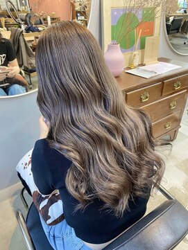 チャプター 問屋町(chapter) ケアブリーチダブルカラーミルクティーグレージュレイヤー韓国