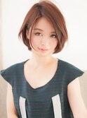 【THiRD】ホワイトグレージュチェリーブラウンミニウルフ