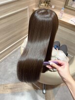 アンド ラ ブランシュ(&.La Blanche)&nbsp;暗めカラー/ミディアムヘア/デザインカラー/縮毛矯正