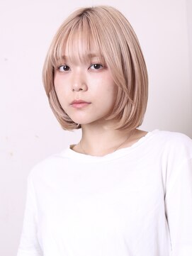 ヨファ ヘアー 芦屋店(YOFA hair) 似合わせカット30代40代50代ハイトーン小顔ショートボブ1101