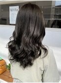 大人ガーリー/ダークアッシュ/似合わせカット/ミディアムレイヤ