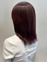 オレンジペコ(orange peco)&nbsp;ピンクブラウン セミロング 透明感カラー 20代 透明感カラー