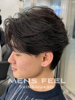メンズフィール 心斎橋(MEN'S FEEL) MEN’S HAIR/波巻きツイストスパイラル/リバースセンターパート