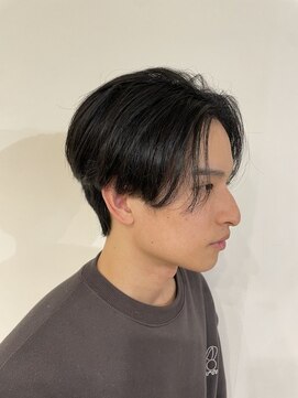 ニアウ 伊勢崎連取店(Niau) メンズマッシュセンターパートニュアンスパーマ