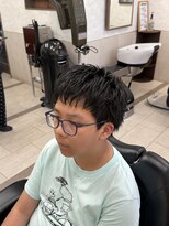 オアゾバーバー(OAZO BARBER)&nbsp;刈り上げないショート/ダウンバングショート/短髪／メンズ