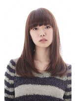 アッカ(acca)&nbsp;ロングローレイヤー＠眉下バング＠アッシュブラウン