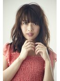 大人カワミデ;毛先くるんのつやありスタイル