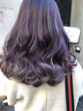 リゼル ユア 渋谷(RISEL YUA) 透明感抜群☆青みパープルのミディアムヘア