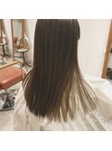“ハイトーン インナーカラー プラチナベージュ”中西英美子