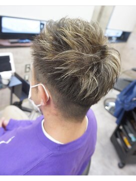 ヘアテリア リュウ 大塚(hair teria ryu) メンズハイライトベリーショートスタイル