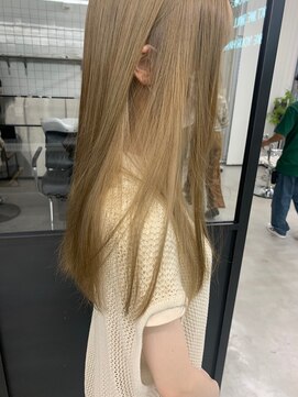 アンドスタイル(&style) 【大名店　江藤】ハニーベージュ　ケアブリーチ