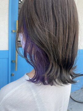 アンジェリカ 布施店(ANGELICA) 【ANGELICA祖田】インナーカラー×パープル