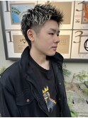 【吉元 龍一】スパイキーショート×ハイライト