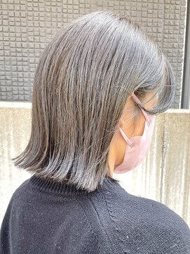 ディッセンバー 渋谷(December) 【December】ブリーチ無し透明感グレージュカラー×髪質改善