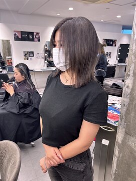 キング 枚方店(K!ng) 縮毛矯正髪質改善ハイライトレイヤーカット枚方美容室エクステ