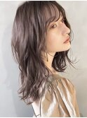 【PARK】ミディアムレイヤー×ラベンダーベージュ