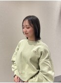 ぱつっとボブ
