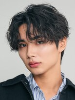 フィフス 仙台(fifth)&nbsp;仙台スパイラルパーマメンズボブミディアムセンターパートウルフ