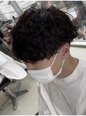 茂原メンズマッシュシャドウパーマツイスパメンズパーマウルフ