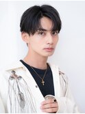 束間/短髪/黒髪/ツーブロック/刈り上げ/モテ/センターパート