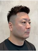 【ピンパーマ × フェードベリーショート】