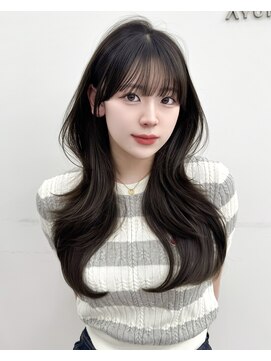 アマトウキョウスマートサロン(AMA TOKYO×Smart Salon) 韓国ヘア　レイヤー　顔周り