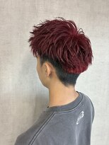 トリコ(ToricO) チェリーレッド ワインレッド ダブルカラー 刈り上げ