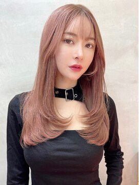 ロンドアベニール 北千住(Lond avenir) ミディアムレイヤーカット/レイヤー/顔周り/韓国/髪質改善北千住