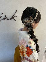 リンク(Link)&nbsp;編み下ろし/編み下ろしアレンジ/袴ヘア/卒業式/ヘアアレンジ