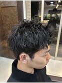 スパイキーショート　ショートパーマ　メンズショート