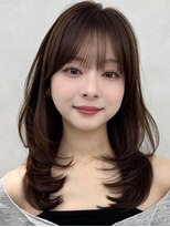 エジョン 三鷹店(Aejon)&nbsp;三鷹レイヤーカット韓国ダブルカラー顔周り前髪カットボブ