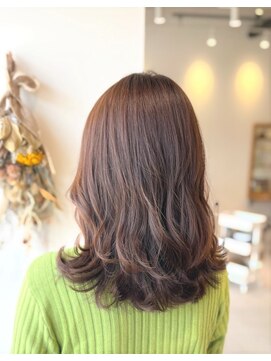 リエットヘアー 杢左店(Lie-et. hair) 柔らかウェーブ×ナチュラルブラウン|西尾市